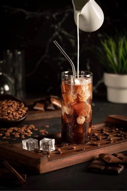 2 Adet 350 Ml Cam Pipetli Borosilikat Cam Bardak