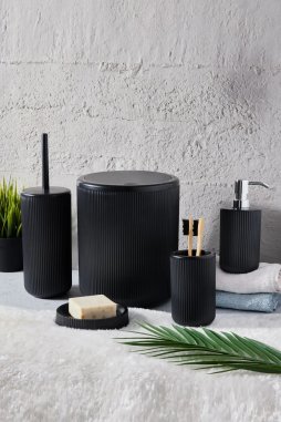 Perotti Dante 5 Parça Banyo Set Siyah