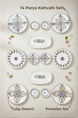 Bambum Moderna 14 Parça Kahvaltı Takımı Tulip