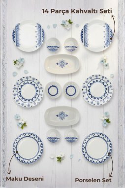 Bambum Moderna 14 Parça Kahvaltı Takımı Maku