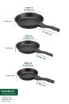 Bambum Lizbon 3'lü Tava Seti Siyah