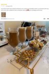 3 Bölmeli Gold Standlı Cam Kahvaltılık Çerezlik