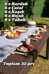 Piknik Seti 32 Parça Piknik Seti – Silindir Çantalı | Kamp