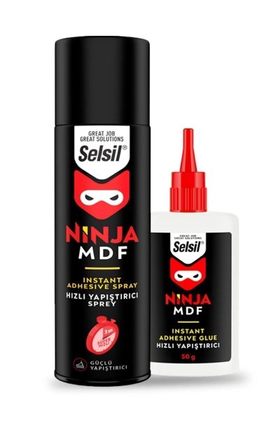 Selsil Ninja Mdf Kit Hızlı Yapıştırıcı 400 100 Ml