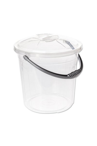 Sağlam Plastik Şeffaf Lüks Kova 4 No 15 Lt