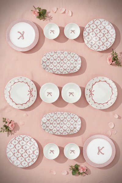 Bambum Moderna 14 Parça Kahvaltı Takımı Ribbon