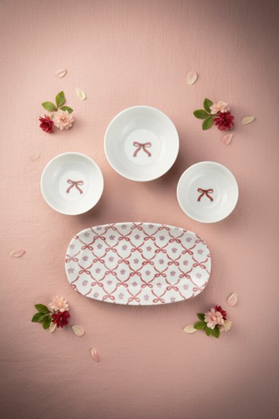 Bambum Moderna 14 Parça Kahvaltı Takımı Ribbon