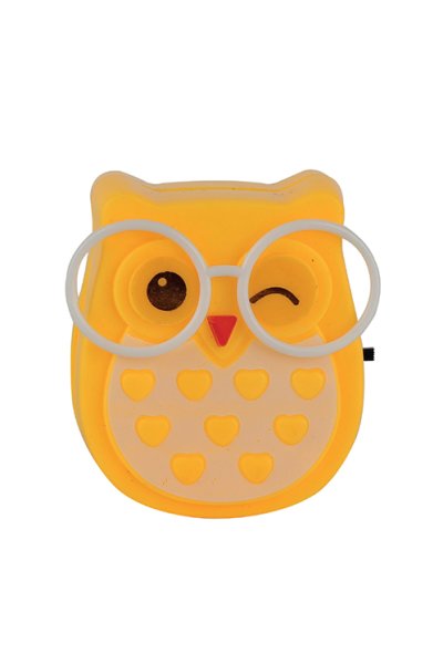 Baykuş Gece Lambası Nerox Sarı , Beyaz , Pembe 